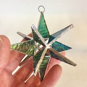 Handmade 4 1/4 Inch Moravian Star: Stained Glass Wedding Favor!