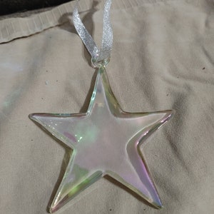 Clear Star Ornament